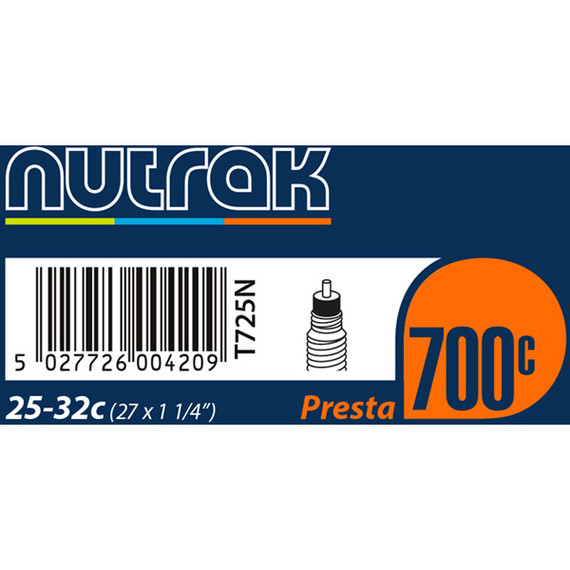 Nutrak Presta Inner Tube 700 x 25-32C - Eurocycles Ireland