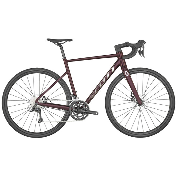 Scott Speedster 30 Road Bike (2023) - Red Tint Raw Alloy