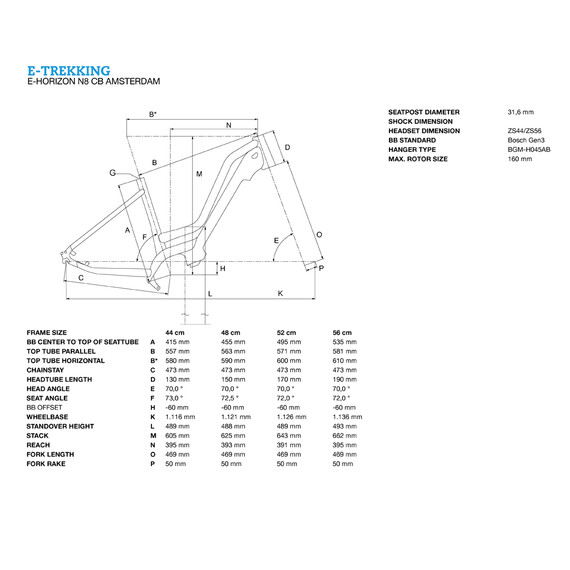 Bergamont E-Horizon N8 Cb Amsterdam geometry