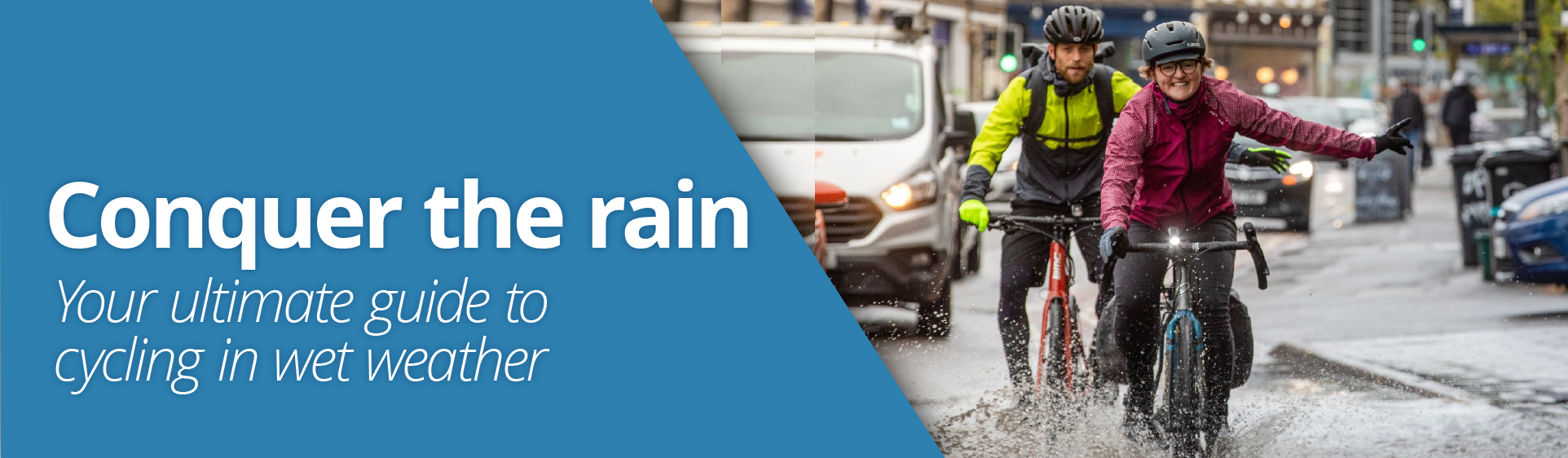 Conquer the rain - Eurocycles Guide to cycle in wet weather conditions.