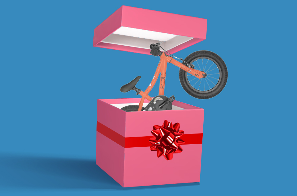 Use a box to gift wrap a bike as a present - Eurocycles ireland