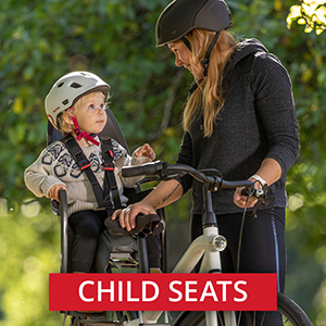 Child seats and trailers - great gifts for cyclists with kids - Eurocycles Ireland