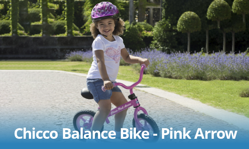 Chicco Pink Arrow Balance Bike on sale at Eurocycles Ireland's number one bike shop