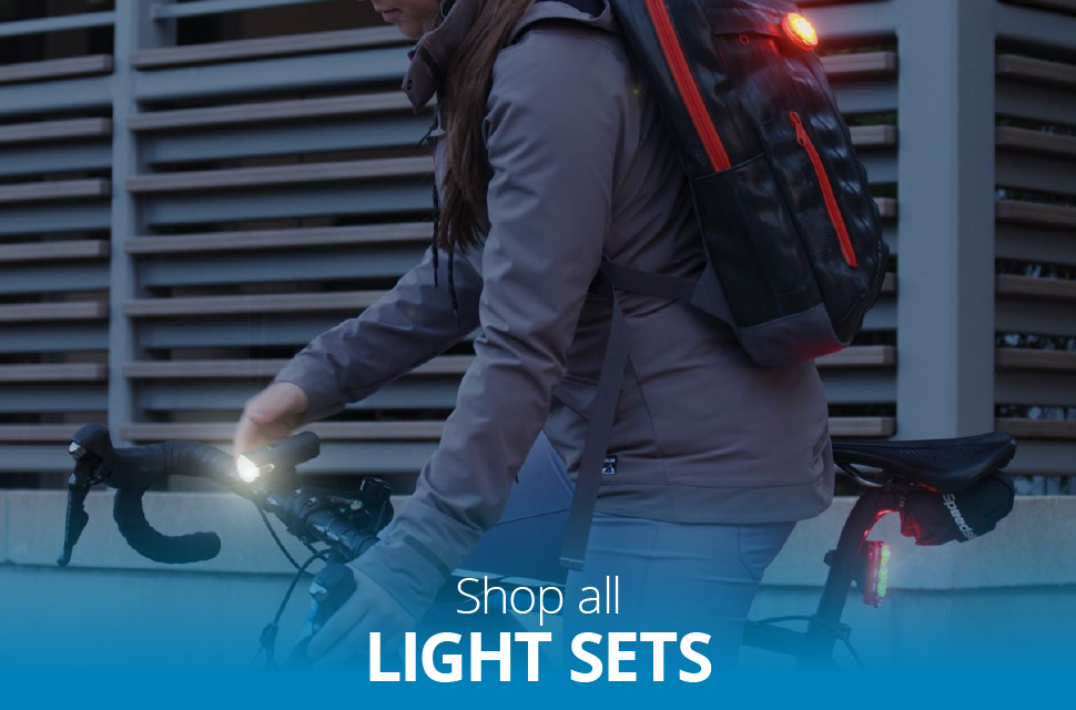 Cycling light sets for sale at Eurocycles Ireland