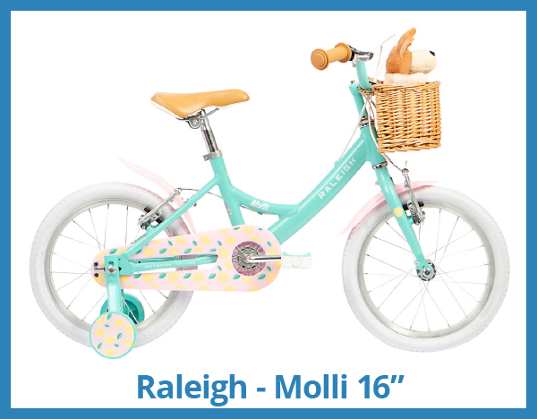 Raleigh Molli 16" girls bike for sale at Eurocycles