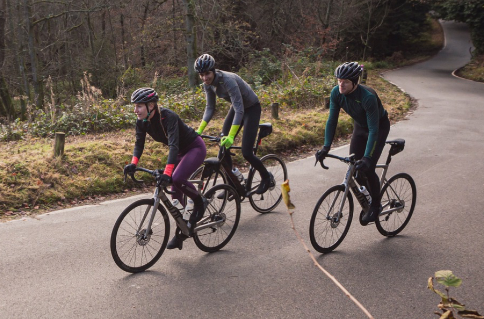 Cycling enjoying a day out in comfortable cycling clothes - Eurocycles Ireland