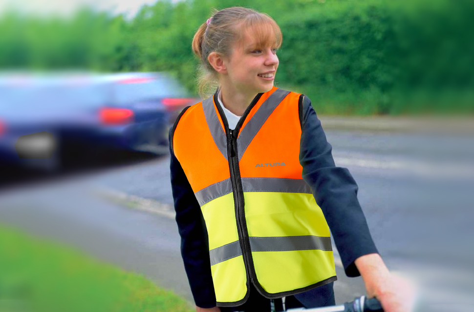 High-vis vest for kids at Eurocycles Ireland
