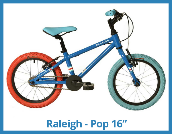 Raleigh Pop 16" boys bike for sale at Eurocycles