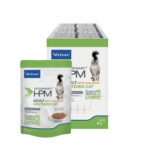 HPM Adult Neutered Cat Wet Salmon 12 x 85 g