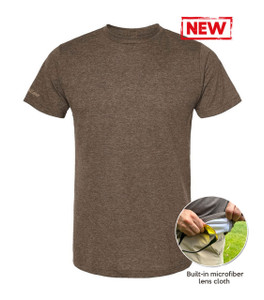Men's ShockEater Classic Shooting Shirt, Short Sleeve, w/Built-in Lens Cleaning Cloth - 50/50 Blend - Brown Men's ShockEater Classic Shooting Shirt, Short Sleeve, w/Built-in Lens Cleaning Cloth - 50/50 Blend - Brown
