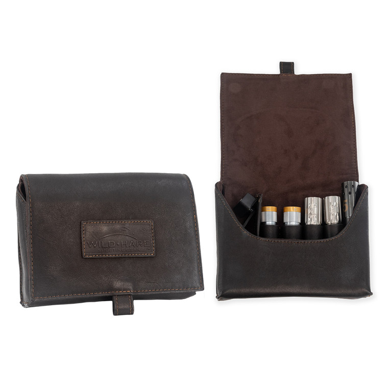 Wild Hare Leather Choke Tube Case, 5-Slot