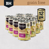 Black Hawk Grain Free Lamb Wet Dog Food 400g set