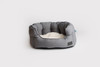 La Doggie Vita Water Resistant Grey High Side Shell Bed