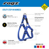 Rogz Utility Step-In Dog Harness Black