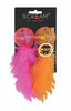 Scream Lattice Ball With Feather Loud Orange & Pink