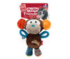 GIGwi Plush Friendz Mulitcolour Monkey Dog Toy