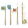 M-Pets Fluorescent Fish Wand Cat Toy Assorted