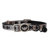 La Doggie Vita Go Fish Cat Collar Black/Taupe