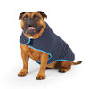Kazoo Blue Stripe Dog Reversible Snuggie sml