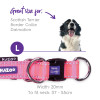 Kazoo Active Adjustable Nylon Dog Collar Bloom Burst large