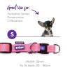 Kazoo Active Adjustable Nylon Dog Collar Bloom Burst small