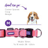 Kazoo Active Adjustable Nylon Dog Collar Bloom Burst medium