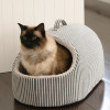 La Doggie Hamptons Stripe Hideaway Cat Bed