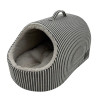 La Doggie Hamptons Stripe Hideaway Cat Bed front