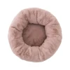 La Doggie Vita Dusty Pink Plush Donut  Cat Bed