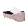 La Doggie Vita Luxe Trim Pink High Side Dog Bed with Removable Parts