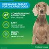 Credelio Plus Flea, Tick and Worming for Extra Large Dogs 22 to 45kg Blue
