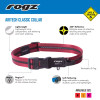 Rogz Dog Airtech Classic Collar NightSky Black