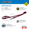 Rogz Dog  Airtech Classic Lead Sunset Pink