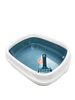 Petential Large Cat Litter Tray Blue