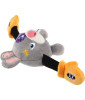 GIGwi Rock Zoo King Rabbit Boxer Plush Dog Toy