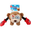 GIGwi Rock Zoo King Monkey Boxer Plush Dog Toy