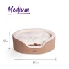 Kazoo Manhattan Dog Bed Coffee & White