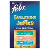 Felix Sensations Jellies Fish Selection Adult Wet Cat Food