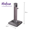 Kazoo Cat Scratch Post Charcoal