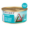Trilogy Tuna in Bone Broth Wet Kitten Food 85g Tin - Front