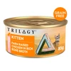 TRILOGY FARM RAISED CHICKEN IN BONE BROTH KITTEN FOOD 85G TIN FRONT