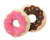 FuzzYard Donut Plush Squeaker Dog Toy 2 Pack