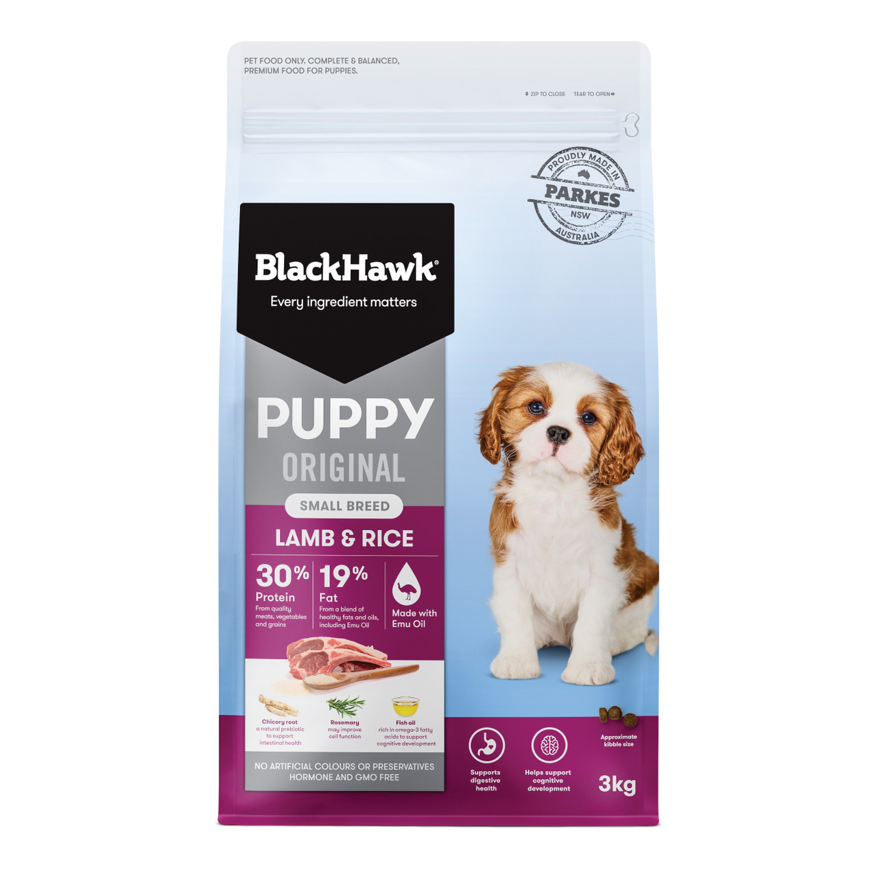 Black Hawk Lamb Rice Dry Small Puppy Dog Food: 3kg 10kg