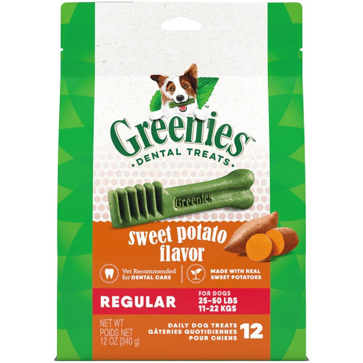 Greenies Sweet Potato Regular Dog Dental Treat
