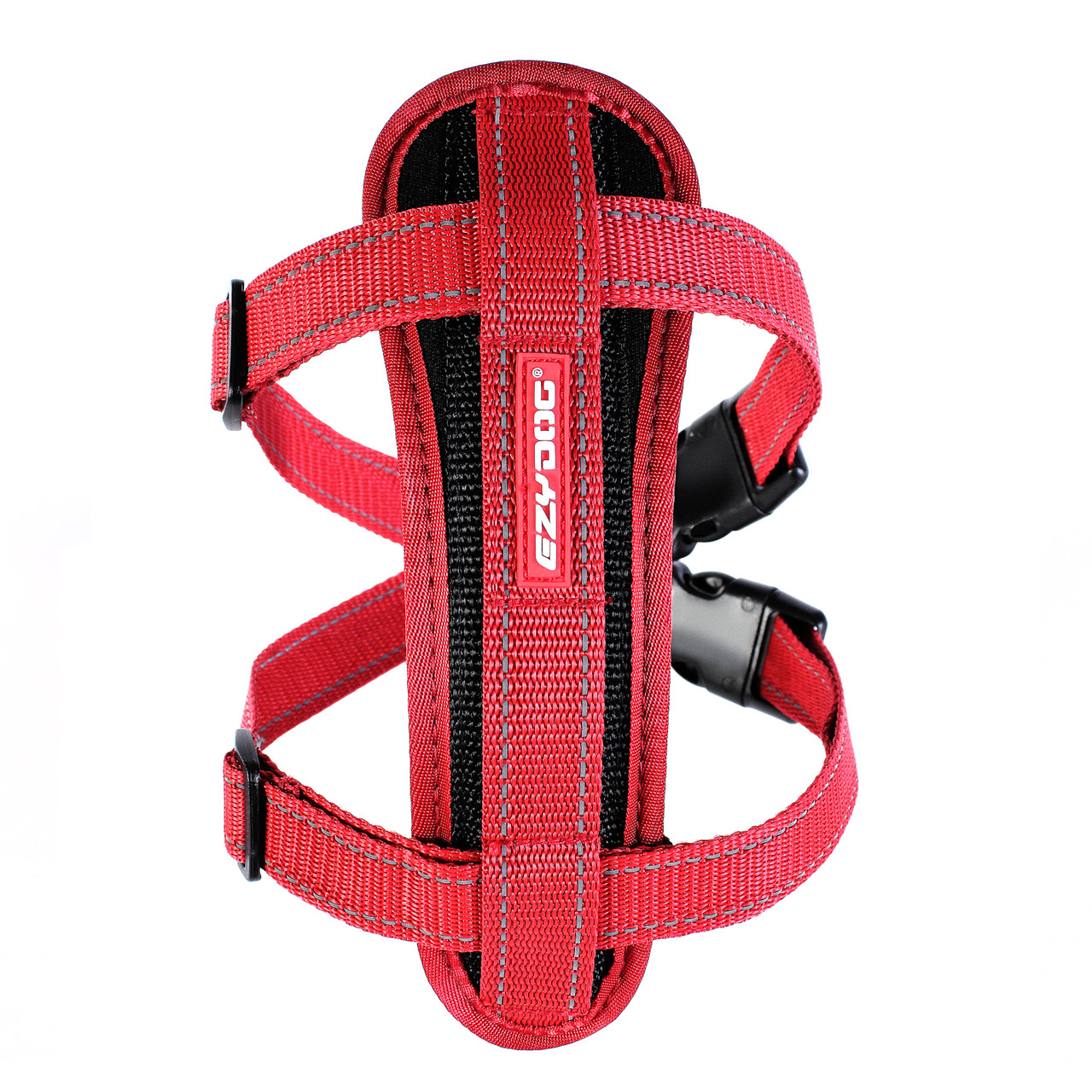 EzyDog Chest Plate Dog Harness Red PetO