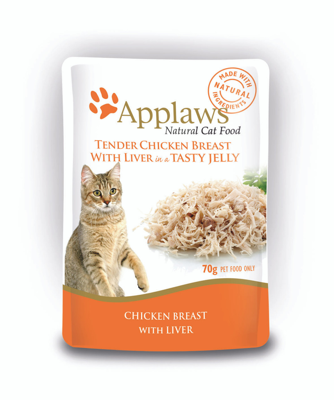 Applaws Chicken Breast With Liver Wet Cat Food Jelly Pouches PetO