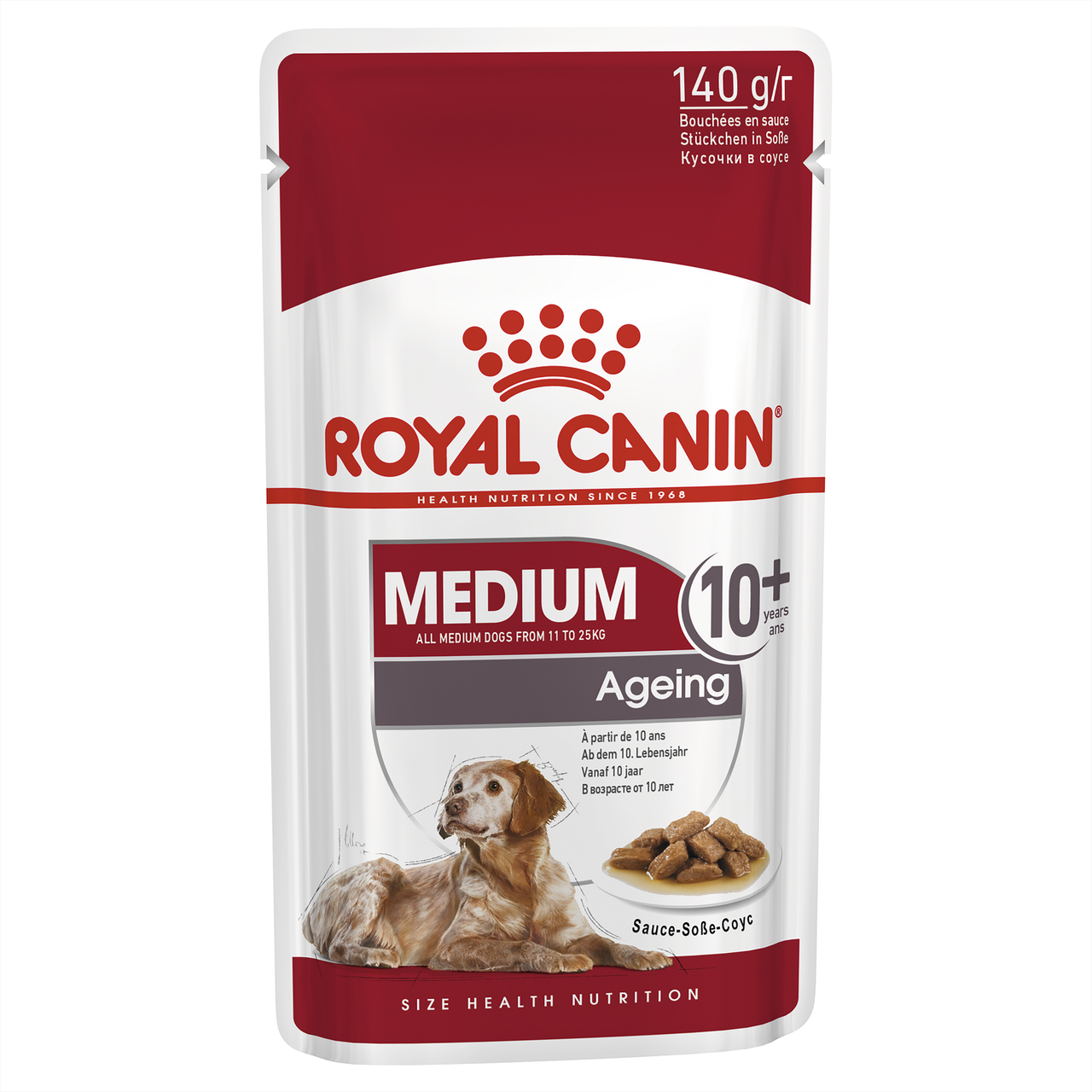 Royal Canin Medium Ageing 10+ Senior Wet Dog Food Pouches PetO