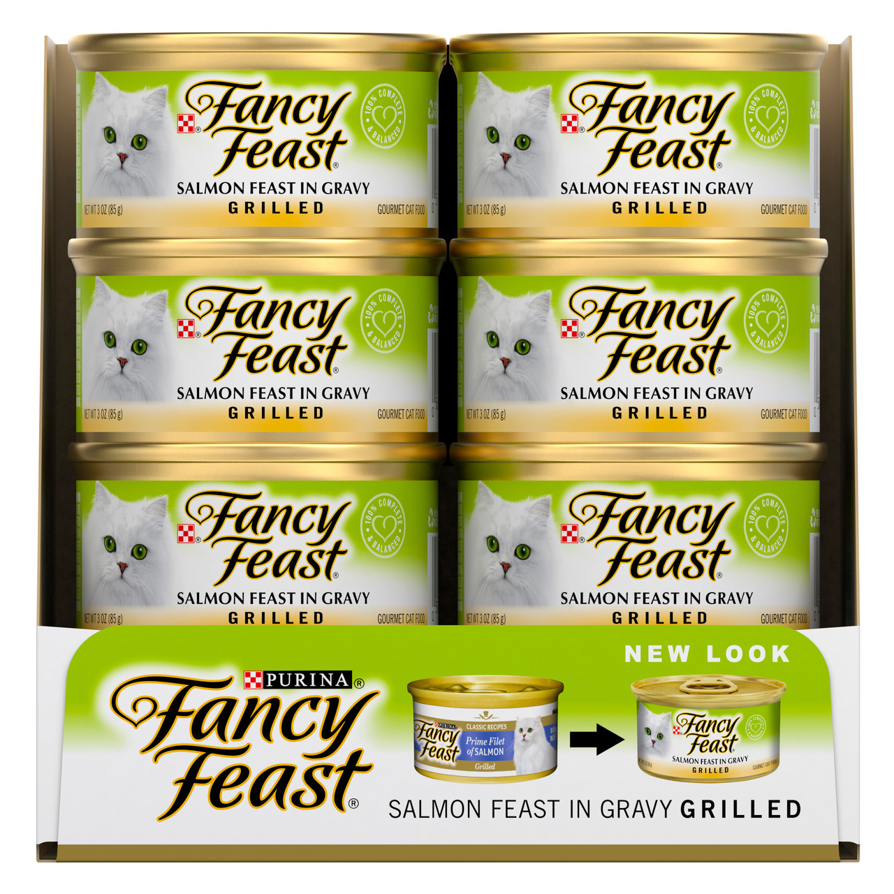 Fancy Feast Wet Cat Food Grilled Salmon Feast PetO
