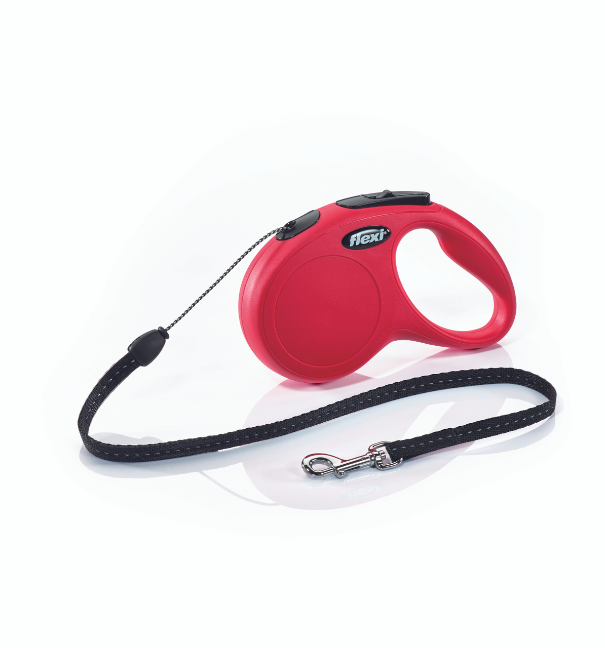 Flexi Classic Cord Retractable Dog Lead in Red PetO