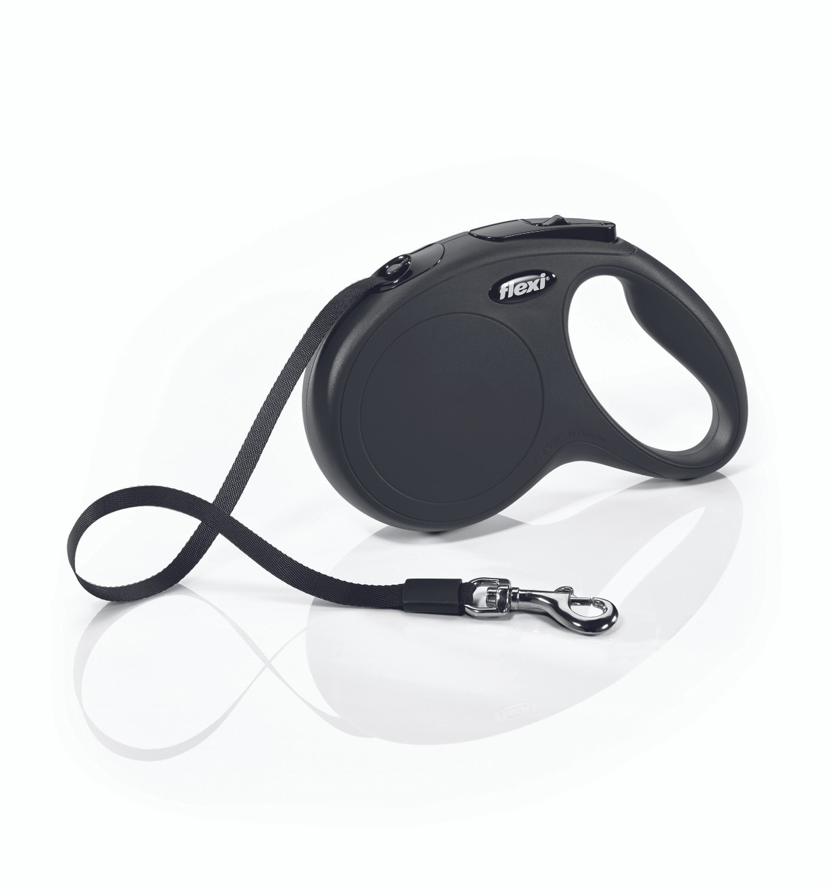 Flexi Classic Tape Retractable Dog Lead in Black PetO